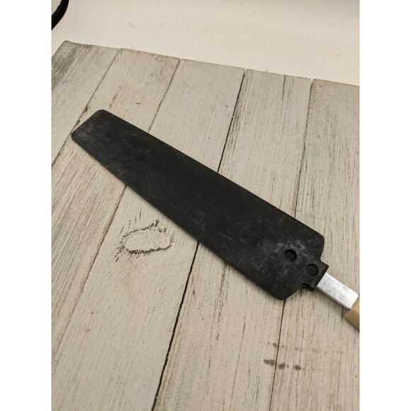 Icing Frosting #2 Brown Spatula Wood Grain Tan Nylon Handle 12 1/2" - Picture 7 of 7